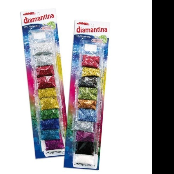 DIAMANTINA CARTON C10 BOL. 2.0G. JANEL SURT. E.50